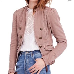 Free People blazer jacket mauve never worn  S